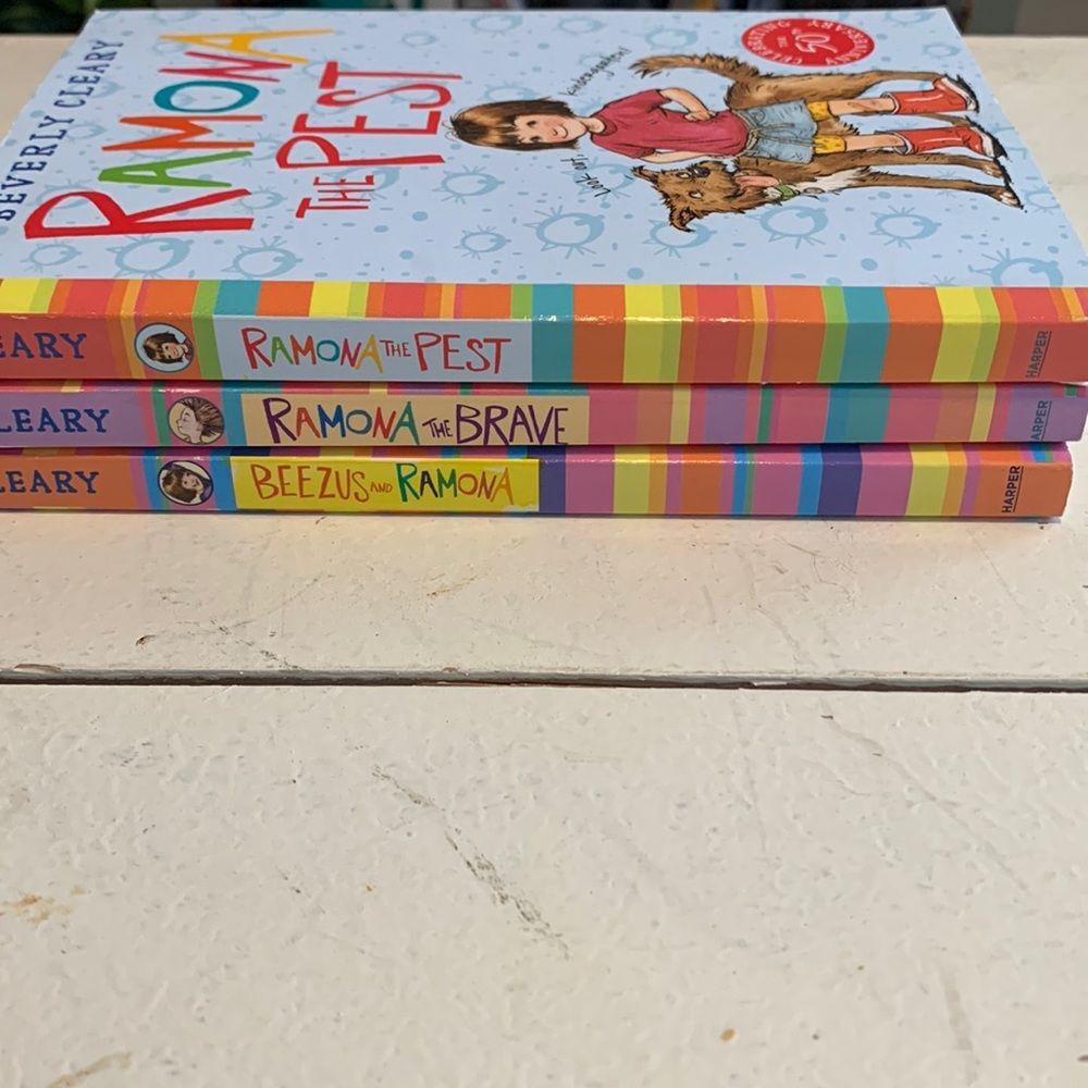 Beverly Cleary Ramona Book Lot 3 Paperbacks Beezus Pest Brave Kids Chapter Books